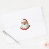 Sticker Rond Santa Claus (Enveloppe)