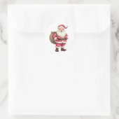 Sticker Rond Santa Claus (Sac)