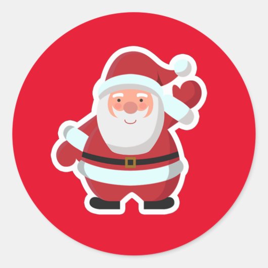 Sticker Rond Santa Claus (Devant)