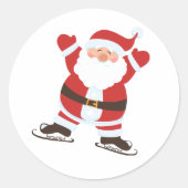 Sticker Rond Santa Clause (Devant)