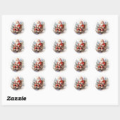 Sticker Rond Santa Clause (Feuille)