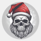 Sticker Rond Santa cool (Devant)
