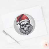 Sticker Rond Santa cool (Enveloppe)