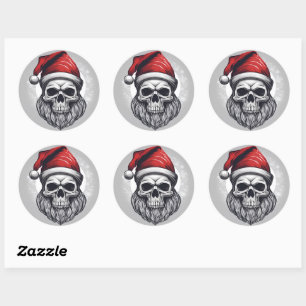 Sticker Rond Santa cool