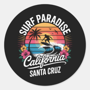 Sticker Rond Santa Cruz Californie