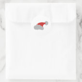 Sticker Rond Santa Hat (Sac)