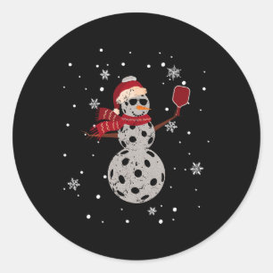 Sticker Rond Santa Hat Snowman Famille Xmas Correspondant Pickl