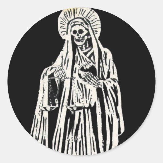 Sticker Rond Santa Muerte (Devant)