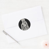 Sticker Rond Santa Muerte (Enveloppe)