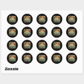Sticker Rond Santa Rra _4 (Feuille)