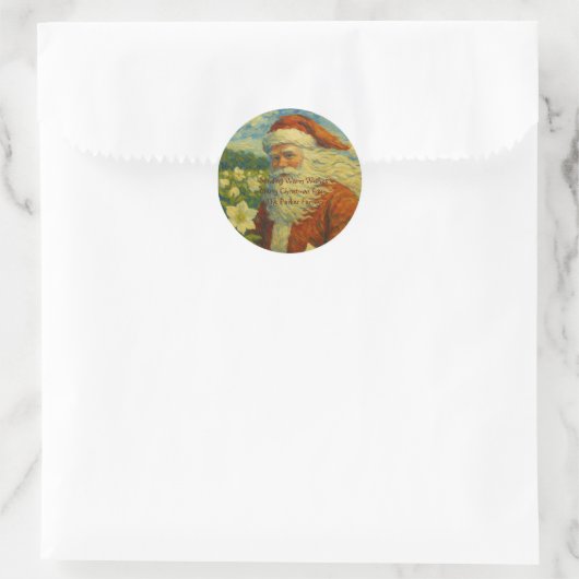 Sticker Rond SantaBloom (Sac)