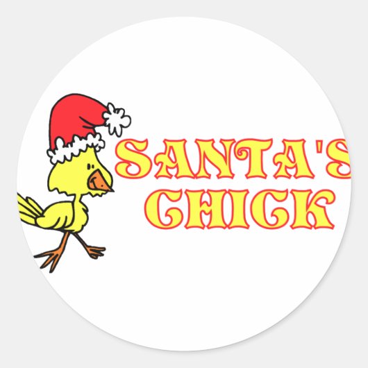 Sticker Rond Santas Chick (Devant)