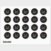 Sticker Rond Santa's Favorite S Rep Fun Christmas  (Feuille)