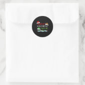 Sticker Rond Santa's Favorite Tailor Fun Christmas Alterations  (Sac)