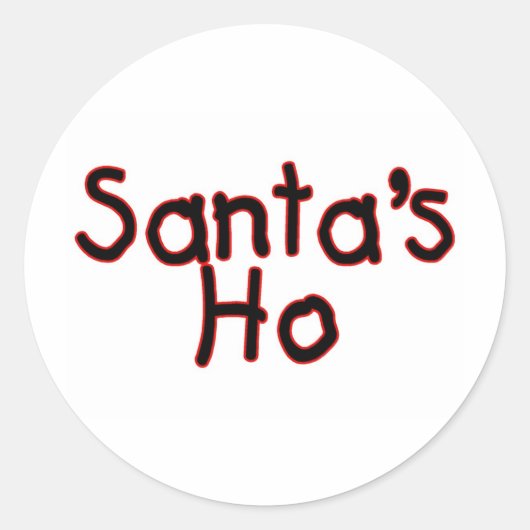 Sticker Rond Santas Ho (Devant)