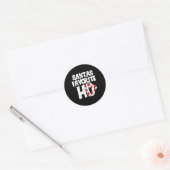 Sticker Rond Santas Ho favori (Enveloppe)