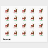 Sticker Rond santas petit aide (Feuille)