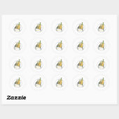 Sticker Rond Santé! (Feuille)