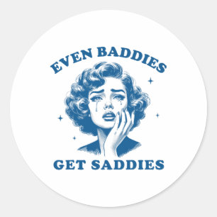 Sticker Rond Santé Mentale Anxiété Dépression Même Les Ddies On