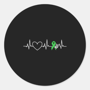 Sticker Rond Santé mentale Chemise Carburant Ruban Santé mental