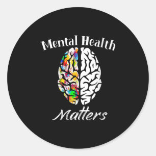 Sticker Rond Santé Mentale Des Femmes S Mettre Fin À La Stigmat