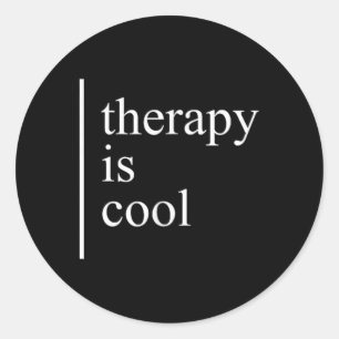 Sticker Rond Santé mentale La thérapie S est une sensibilisatio
