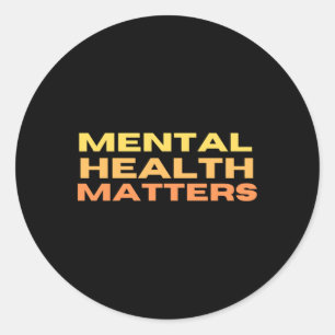 Sticker Rond Santé Mentale Paix De La Santé Mindmentale S Stick