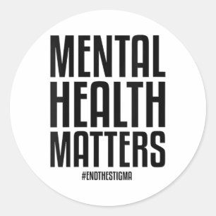 Sticker Rond Santé Mentale S Mettre Fin À La Stigmatisation Sen