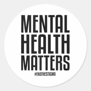 Sticker Rond Santé Mentale S Mettre Fin À La Stigmatisation Sen