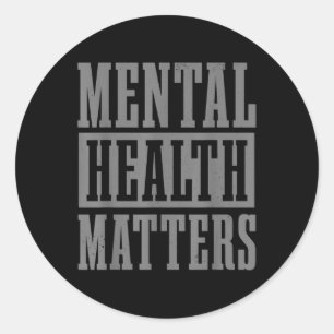 Sticker Rond Santé Mentale S Mois De Sensibilisation Fin Du Moi
