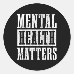 Sticker Rond Santé Mentale S Mois De Sensibilisation Fin Du Moi