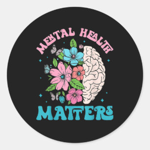 Sticker Rond Santé mentale S Sensibilisation à la maladie céréb