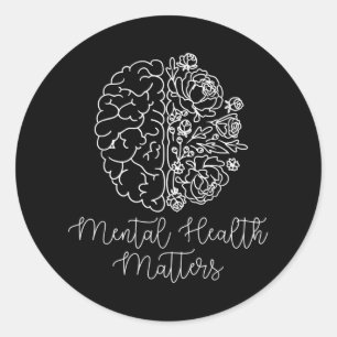 Sticker Rond Santé mentale S Sensibilisation à la maladie céréb