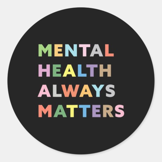 Sticker Rond Santé toujours problèmes Thérapie Académies de cou (Devant)