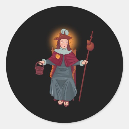 Sticker Rond Santo Niã±O De Atocha (Devant)