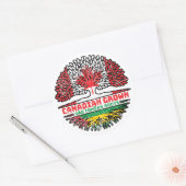 Sticker Rond Sao Tomé-et-Principe Sao Tomé-Canadien Canada (Enveloppe)