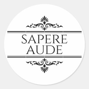 Sticker Rond Sapere Aude