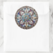 Sticker Rond Saphirs roses et bleus Diamants Perles Mandala (Sac)