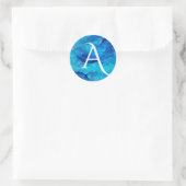 Sticker Rond Sapphire Cloud Bold Monogramme (Sac)
