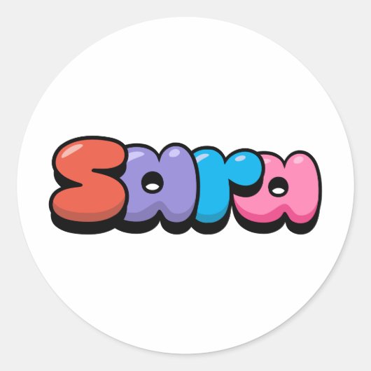 Sticker Rond Sara (Devant)