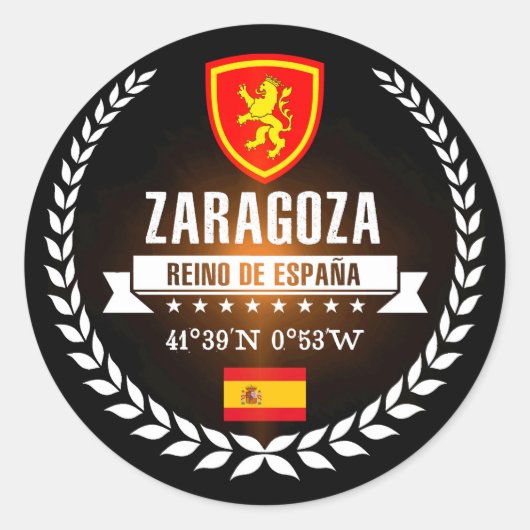 Sticker Rond Saragosse (Devant)