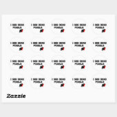 Sticker Rond Sarah Marshall Dead Pixels (Feuille)