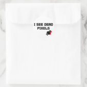 Sticker Rond Sarah Marshall Dead Pixels (Sac)