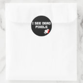Sticker Rond Sarah Marshall Dead Pixels (Sac)