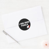 Sticker Rond Sarah Marshall Dead Pixels (Enveloppe)