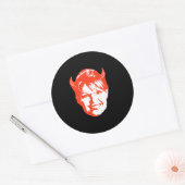 Sticker Rond Sarah Satan (Enveloppe)