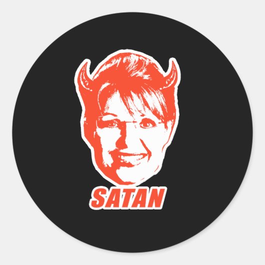 STICKER ROND SARAH SATAN (Devant)