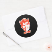STICKER ROND SARAH SATAN (Enveloppe)