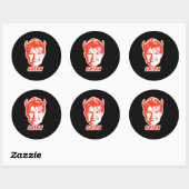 STICKER ROND SARAH SATAN (Feuille)