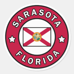 Sticker Rond Sarasota la Floride